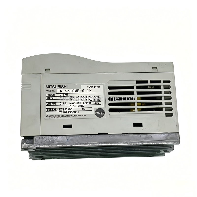 Mitsubishi Electric FR-S510WE-0.1K 0,1 kW Einphasen-Frequenzumrichter mit RS-485-Kommunikation für SMT-Maschinen