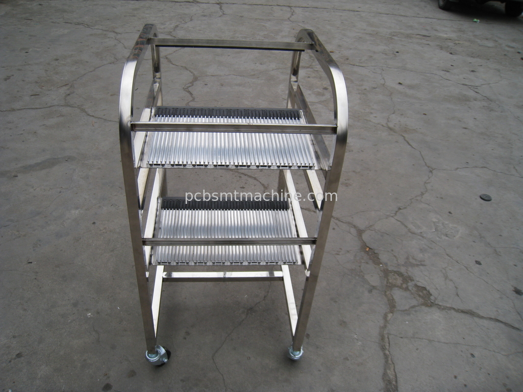 Dauerhafter REIHE L600*W700*H1180MM-Edelstahl-Siemens X Zufuhr-Wagen entworfen mit 2 Schichten und 40 Schlitzen