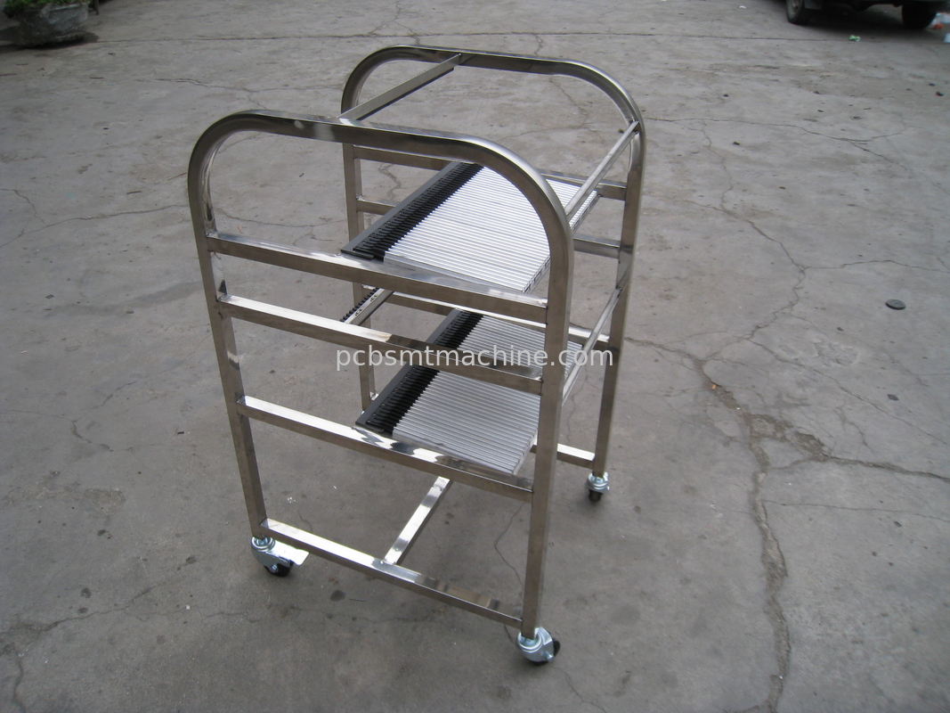 Dauerhafter REIHE L600*W700*H1180MM-Edelstahl-Siemens X Zufuhr-Wagen entworfen mit 2 Schichten und 40 Schlitzen