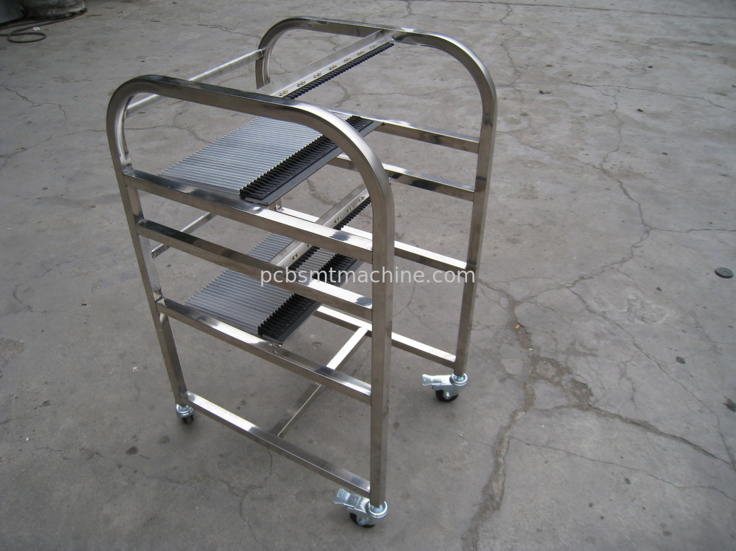 Dauerhafter REIHE L600*W700*H1180MM-Edelstahl-Siemens X Zufuhr-Wagen entworfen mit 2 Schichten und 40 Schlitzen