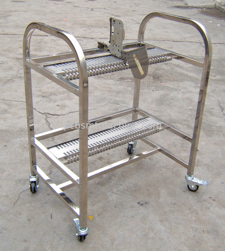Hochwertiges dauerhaftes L880*W600*H1000MM-Aluminiummaterial mit 2 Schichten mit 40 Schlitzen jeder Zufuhr-Wagen FUJIS NXT