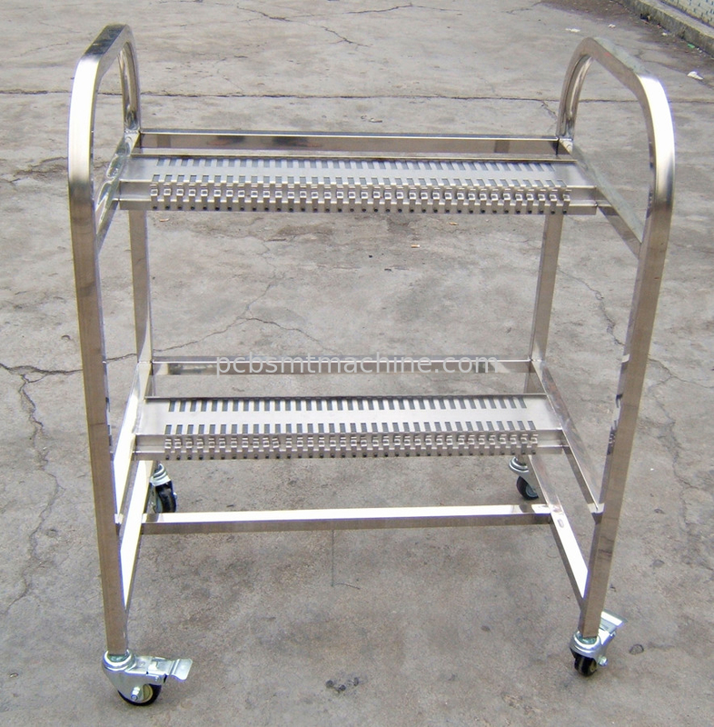 Hochwertiges dauerhaftes L880*W600*H1000MM-Aluminiummaterial mit 2 Schichten mit 40 Schlitzen jeder Zufuhr-Wagen FUJIS NXT