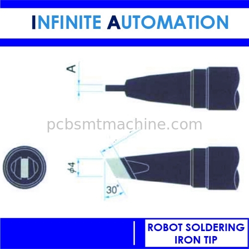 P10DCN-R P15DCN-R hoher Reinheitsgrad-Kupfer-Roboter-Lötkolben-Spitze 1mm 1.5mm