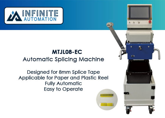 Automatische verstärkende Maschine EC MTJL08 für 8mm Papier- und Plastikspulen-Bänder